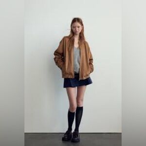 Suede camel jacket